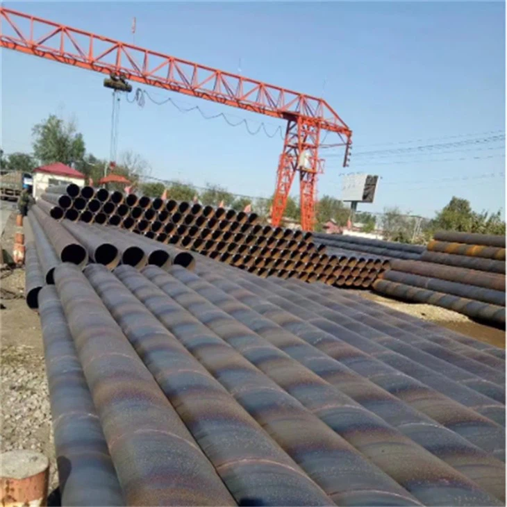 X42 X52 צינור פלדה מרותך ספירלת פחמן